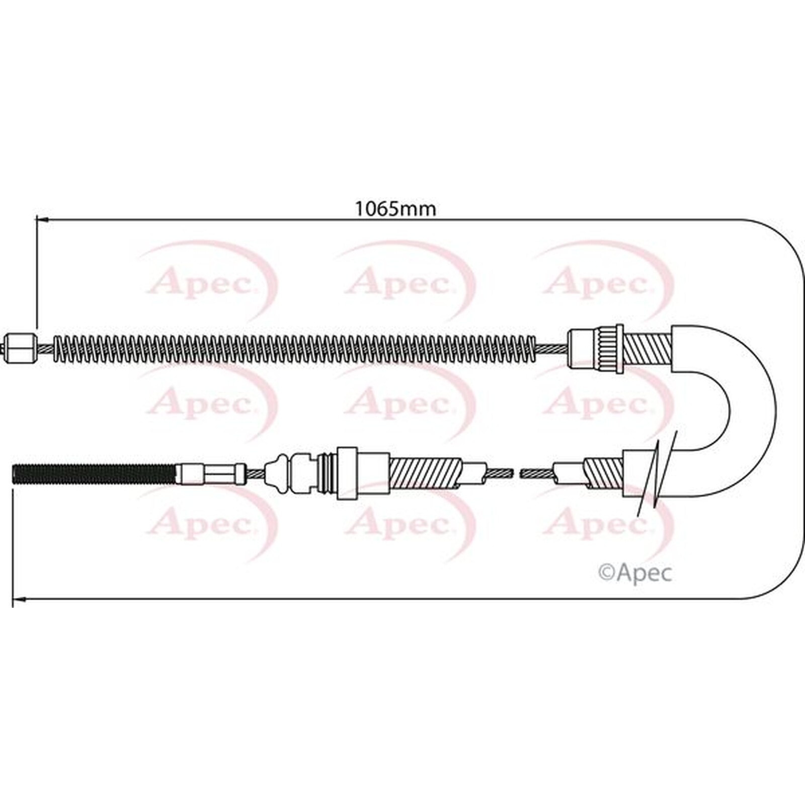Apec Brake Cable CAB1060 - Engineered for Performance to Match OE Quality