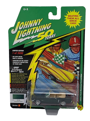 1/64 JOHNNY LIGHTING 1964 1/2 Ford Mustang Convertible in Cascade