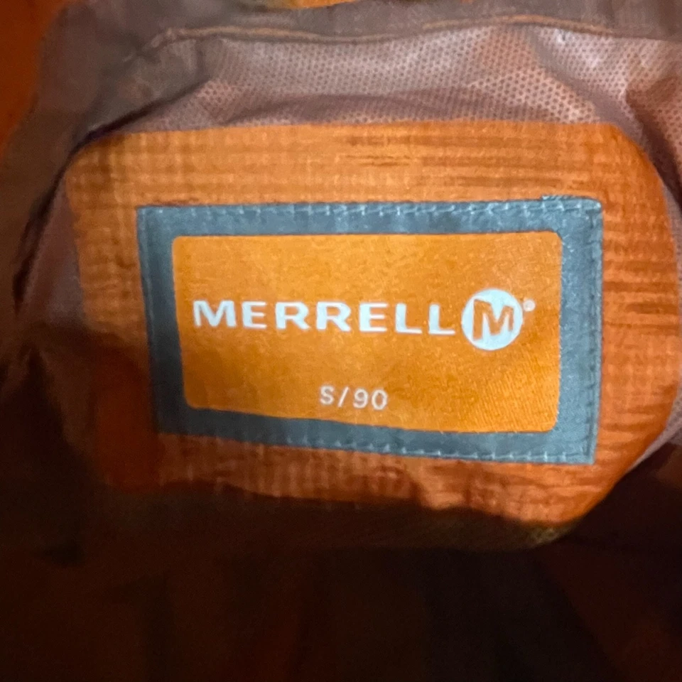Merrell Jacket Womens Small Brown Orange Windbreaker Select X Dry Hooded Outdoor - Image 3 of 4