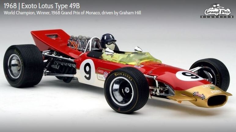 F1 ロータス 49 1968 カルツォ 1/18 ジョーシファート モナコ