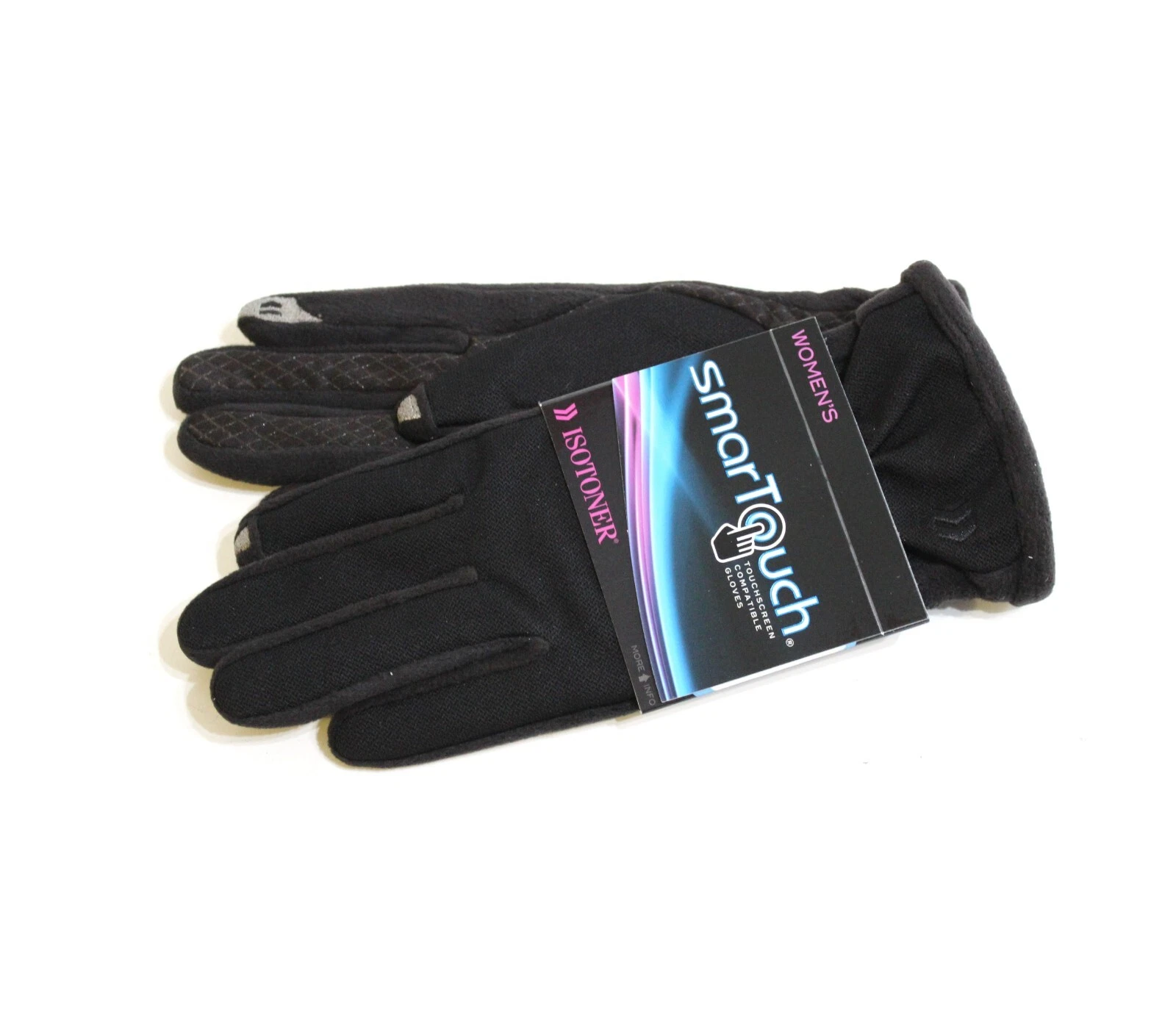 Isotoner Women's Winter Gloves Size M L Black