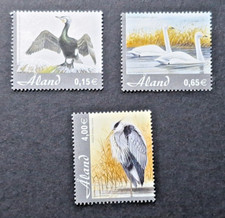 Aland Islands: SG259-261; 2005 Birds complete mounted mint set