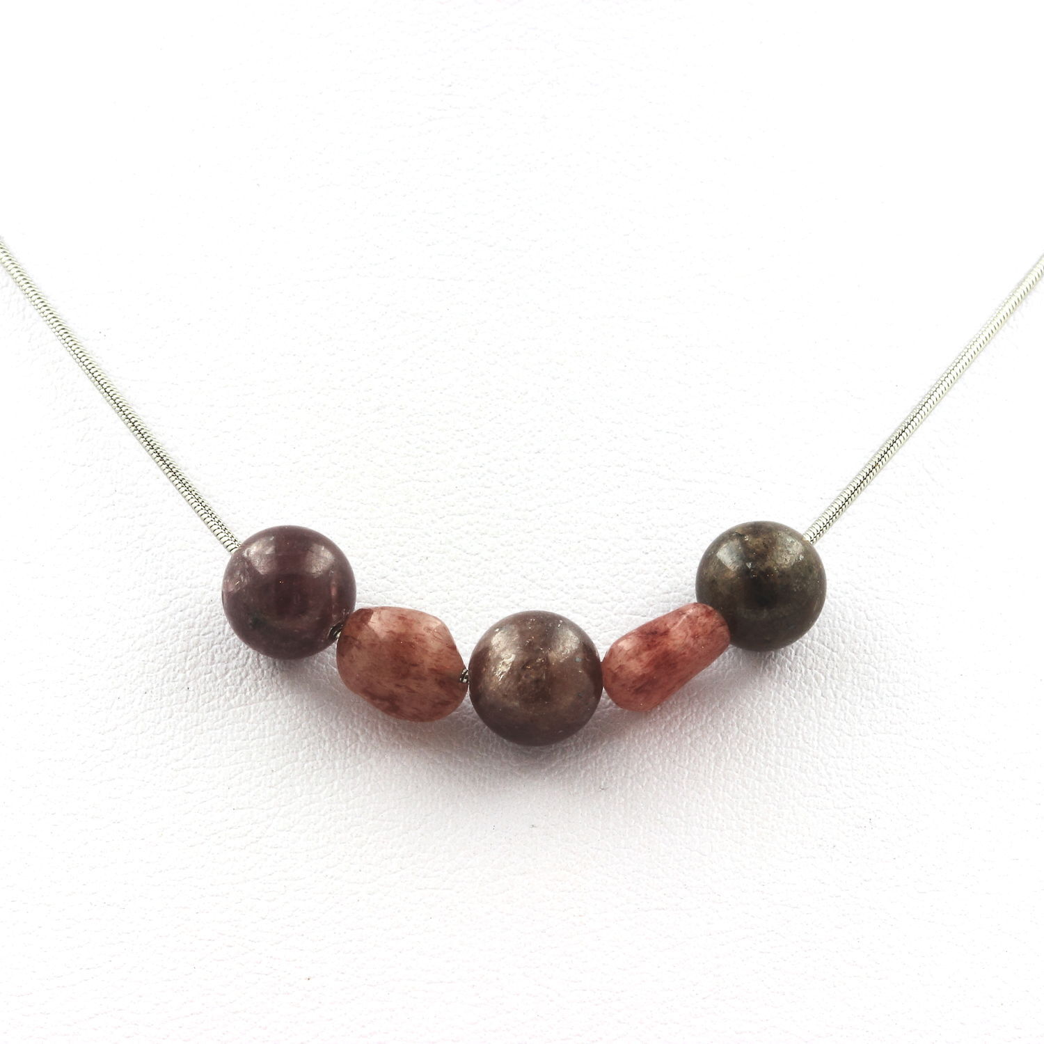 Collier en rubis de Mogok authentique 8mm, cadeau de prestige en acier
