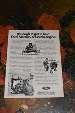1977 Ford Motor Company Bill Cosby Engine Lincoln Mercury Vintage Print Ad