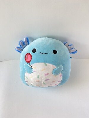 Kellytoy ~ Clutch the Blue Birthday Axolotl ~ Party City Exclusive Squishmallow