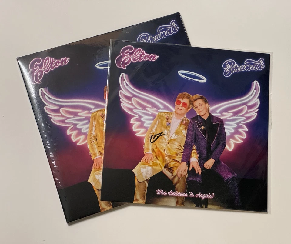Elton John Brandi Carlile Who Believes In Angels - Vinyl, Cassette, CD - SIGNED - Image 2 of 4