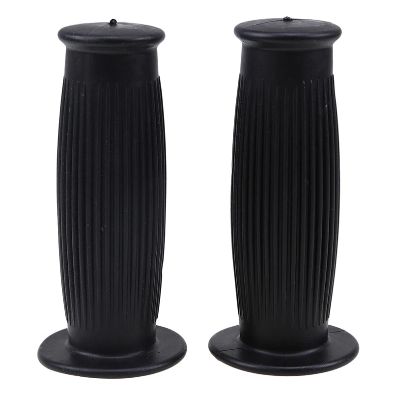 Par de empuñaduras de manillar delanteras antideslizantes negras universales para motocicleta de 7/8" para Honda Foto 3 de 4