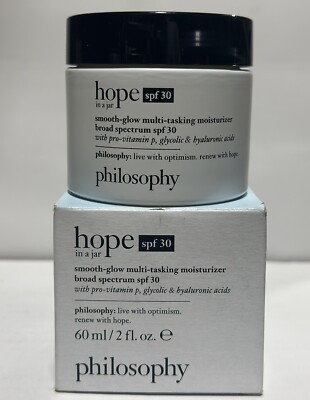Philosophy Hope In A Jar Smooth-glow Multi Task Moisturizer SPF 30- 2oz / 60 mL
