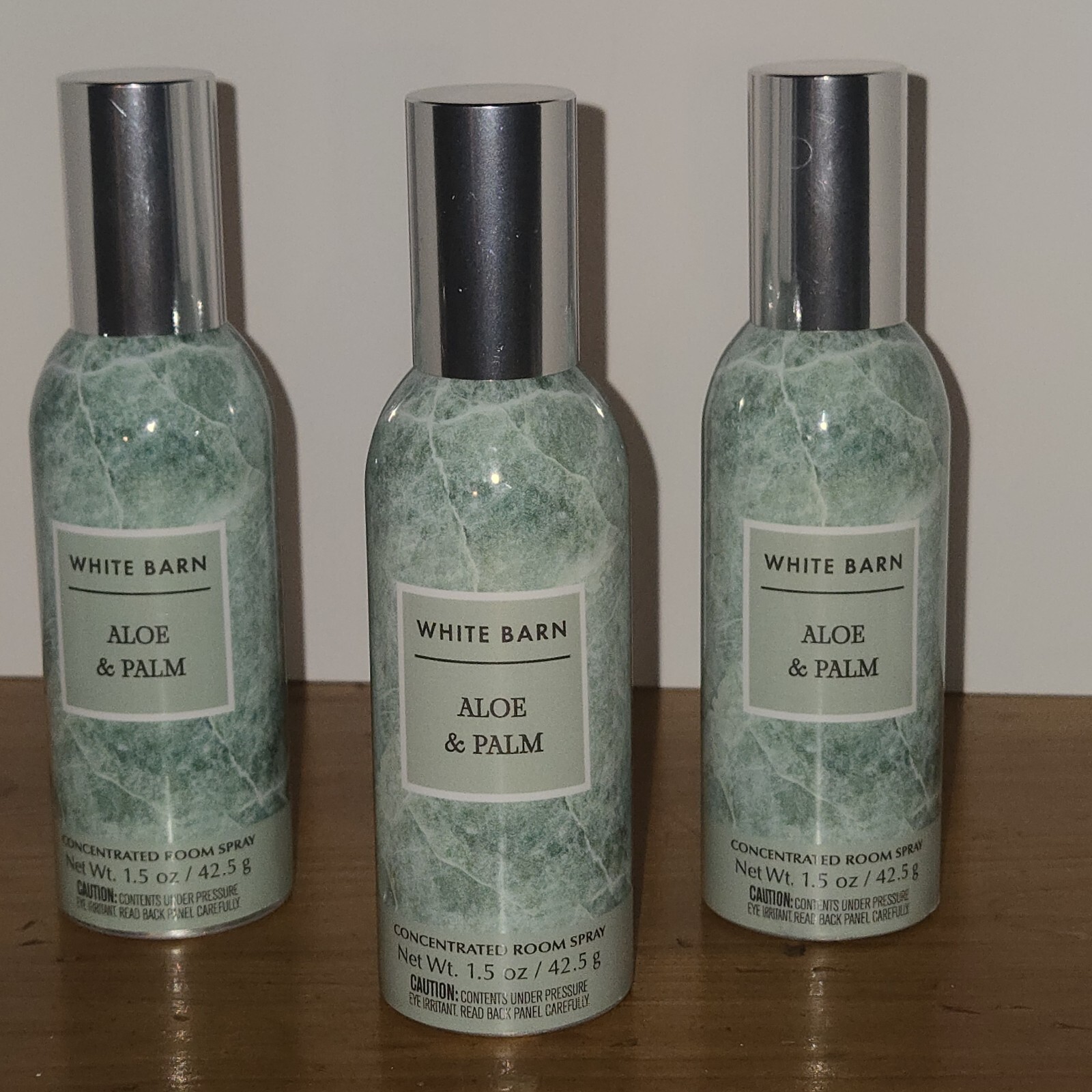 Lot Of 3 BATH & BODY WORKS ALOE & PALM CONCENTRATED ROOM SPRAY 1.5 OZ