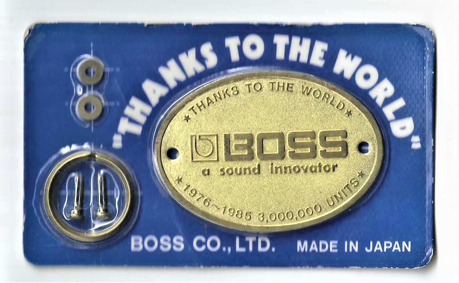Boss Guitar Pedals Thanks To The World 19761985 3,000,000 Units Sold