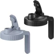 Mason Jar Flip Cap Lids with Handle 2Pack Regular Mouth