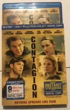Contagion Blu-ray/DVD, 2012, 2-Disc Set, Includes Digital Copy w/ Slipcover