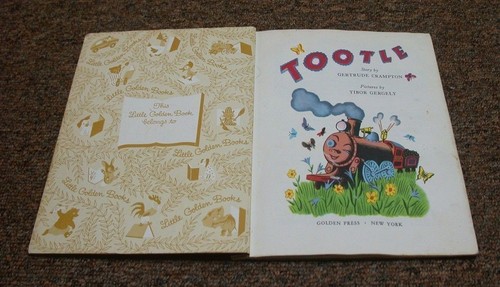 VINTAGE A LITTLE GOLDEN BOOK, TOOTLE, edition U - Imagen 2 de 7