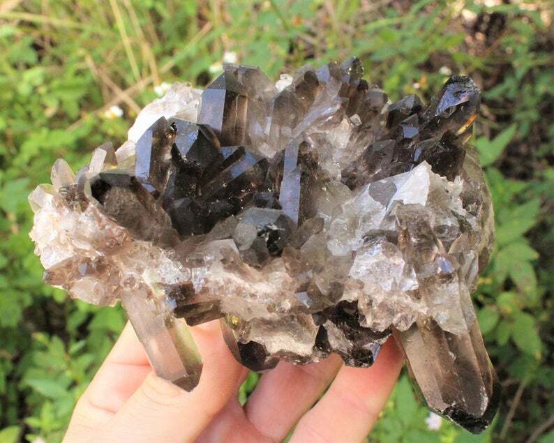 LARGE Smoky Quartz Crystal Clusters 'AAA' Grade High Quality Smokey Quartz