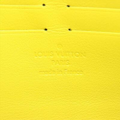 Louis Vuitton Damier Graphite Pochette Voyage MM Zip Clutch Yellow