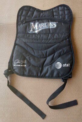 RARE SGA #21 JOHN BAKER Chest Protector BACKPACK Bookbag Florida / Miami Marlins