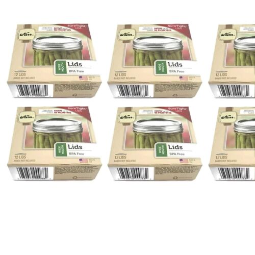Efficient 72-Pack Wide Mouth Mason Jar Lids - Dishwasher Safe & Versatile