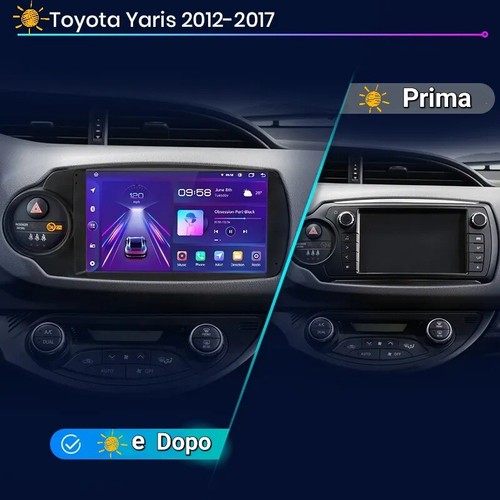 TOYOTA Yaris 3ª serie dal 2011 al 2020 - Autoradio Android 12 Carpali Navigatore - Afbeelding 2 van 13