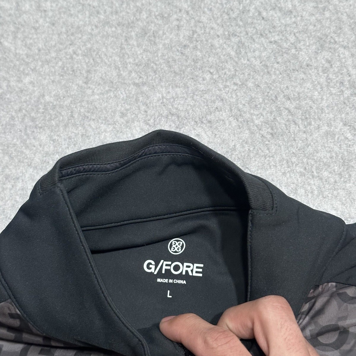 ジーフォア　G/FORE ダークグレー ジャケット　M G/Fore G4 Men's Black Onyx Shelby Full Zip Jacket Size L