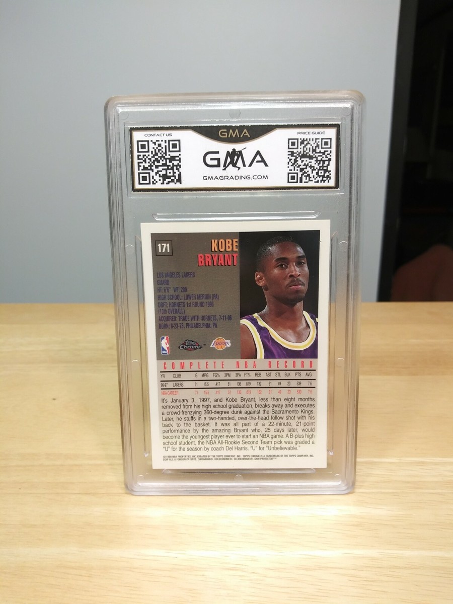 🔥🔥🔥 1997-98 Kobe Bryant Topps Chrome Card # 171 Mint 9