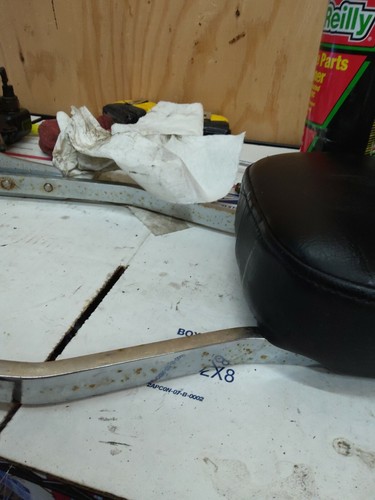 1988 Honda VT1100C Shadow back rest bar with cushion - Picture 6 of 10