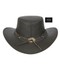 Leather-Hat-Aussie-Bush-Style-Classic-Western-Outback thumbnail 4