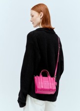 NWT {Marc Jacobs} The Leather MINI Tote Bag #955 LIPSTICK PINK - Crossbody Bag
