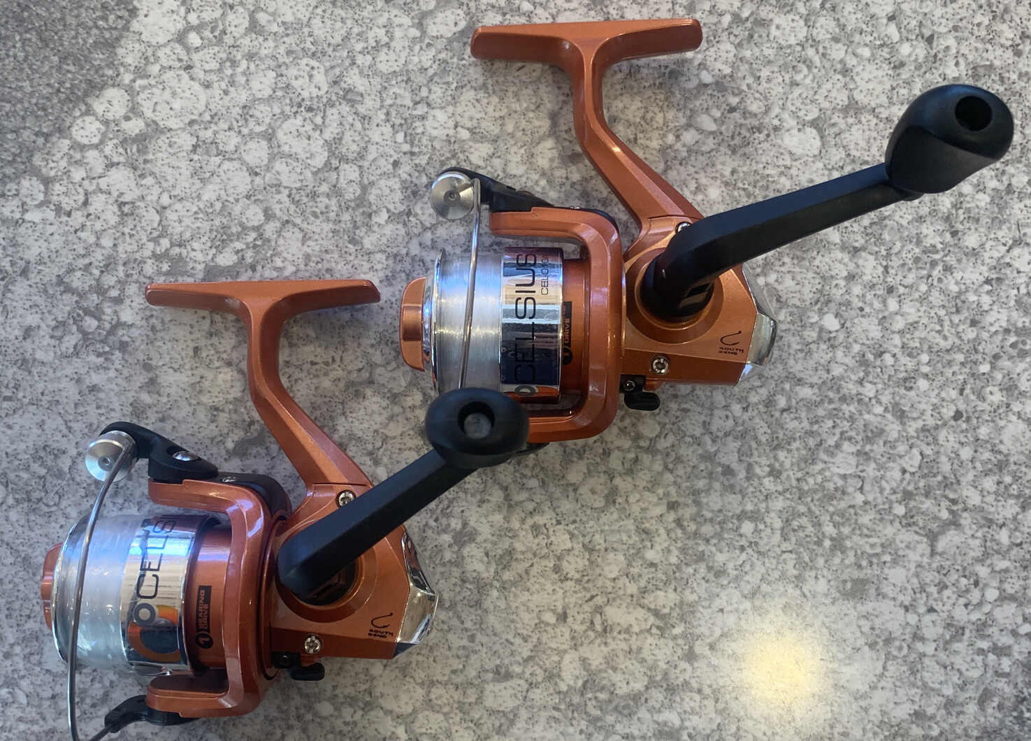 2 Pieces Celsius Ultralight Spinning Reel Ice Fishing Crappie Bream Trout CEL-10