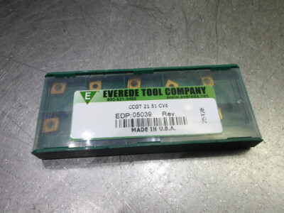 Everede Tool Carbide Inserts QTY10 CCGT 21.51 CV6 (LOC2596)