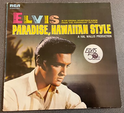 ELVIS,PARADISE,HAWAIIAN STYLE,VINTAGE UK 1st PRESS 1983 ALBUM,12  LP33.VG+/EX+