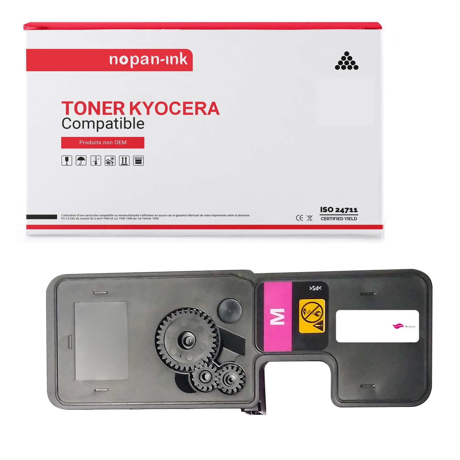 Toner Kyocera TK5230M magenta compatible Nopan-Ink pour imprimante laser Ecosys