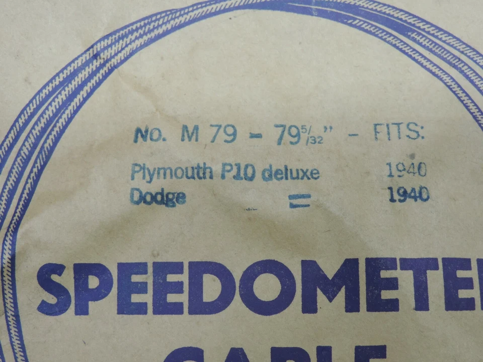 Cable velocímetro NORS 1940 Dodge 1940 Plymouth P10 Deluxe Foto 2 de 4