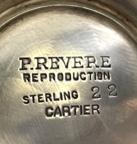 Cartier Sterling Silver Sugar Shaker/ Muffineer Paul Revere Reproduction - Picture 5 of 5