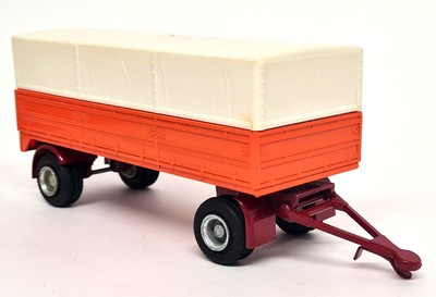 Nacoral 1/50 - Camion Volvo Avec Remorque Bâchée Orange - Modèle Diecast REF.202
