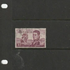 STAMPS  AUST PRE DECIMAL  1963  10/- FLINDERS   CREAM PAPER  FINE USED