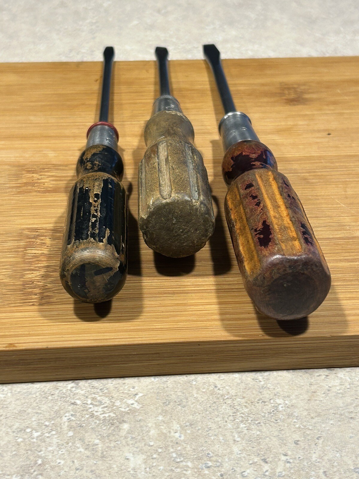 Vintage 3 pc. Stanley Wood Handle Screwdrivers USA eBay
