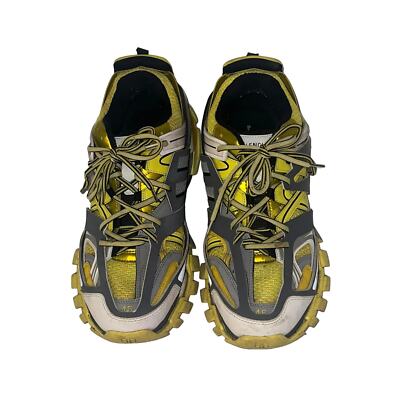 Balenciaga Men's Yellow Grey Track Sneakers Size 12