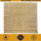 72 x 72" Natural Cordless Light Filtering Bamboo Reed Blind Manual Roll Up Shade
