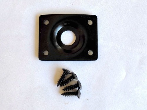 Quality Input Output Jack Plate Square & Oval 4 Epiphone Ibenaz Washburn Guitar - Picture 11 of 29
