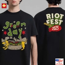 Green Day Riot Fest 2025 Merch Tee In Chicago IL On September 21 2025 T-Shirt