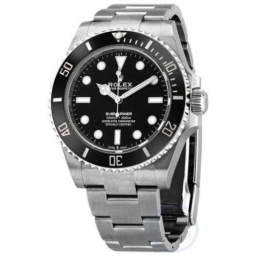 Rolex Submariner Automatic Chronometer Black Dial Men's Watch 124060BKSO