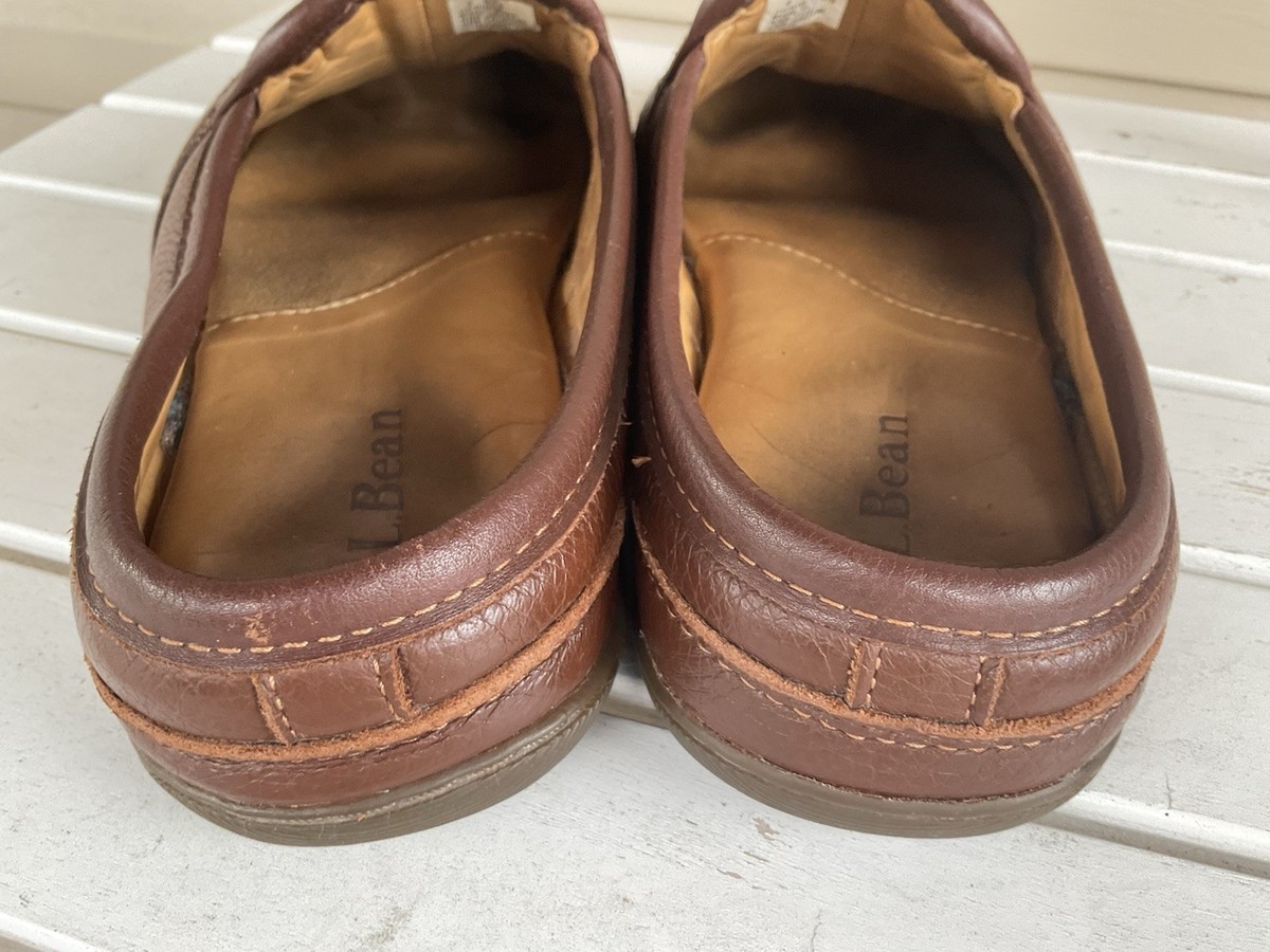 L.L. Bean Men\'s Vintage Elk Hide Leather Loafers L.L. Bean Elkhide Slippers Mens – Geartrade.com main image 3