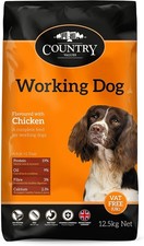 Country Value Working Dog Dry Dog Food Chicken Flavour 12.5KG 1.48 per kilo
