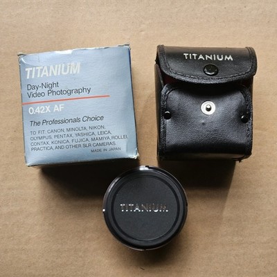 Titanium Super Wide Angle Macro Lens 0.42X AF 37-46mm - w/ Case