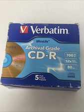 700MB 52x UltraLife Archival Grade Gold Recordable Disc CD-R, 5-Disc Jewel Case