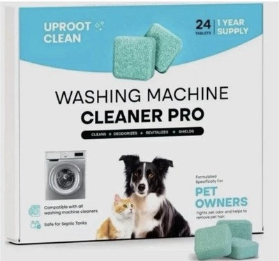 Washing Machine Cleaner Tablets 24 Pack Washer Cleaner Pet Odor Uproot