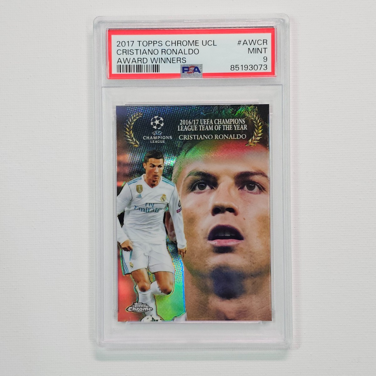 2017-18 Topps Chrome UEFA ロナウド PSA10 2017 Topps Chrome UEFA Cristiano Ronaldo Champions League Award
