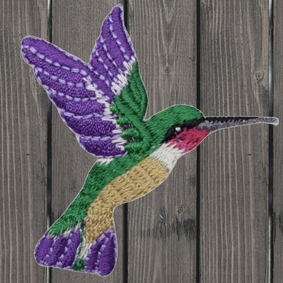 Hummingbird Embroidered Patch — Iron On | eBay