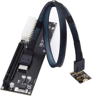Oculink SFF-8612 PCI-E 3.0/4.0 M.2 M-Key SFF-8611 Host Adapter eGPU GPD Win Max2
