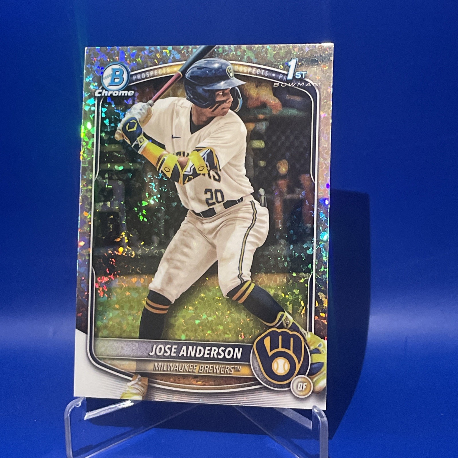 2025 Bowman Chrome Jose Anderson Mini Diamond Refractor #BCP-193 Brewers